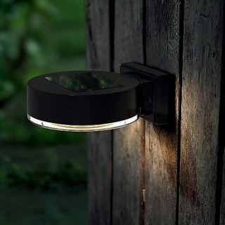 Solární lampa na stěnu/plot, 12x SMD LED